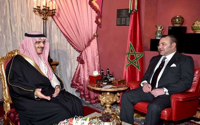 الملك محمد السادس يستقبل الأمير خالد بن بندر بن عبد العزيز، رئيس الاستخبارات العامة بالمملكة العربية السعودية