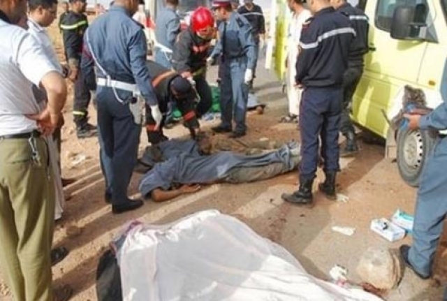 حادثة سير في الطريق الرابط بين أكادير ومراكش تودي بحياة شخص وإصابة 4 بجروح خطيرة