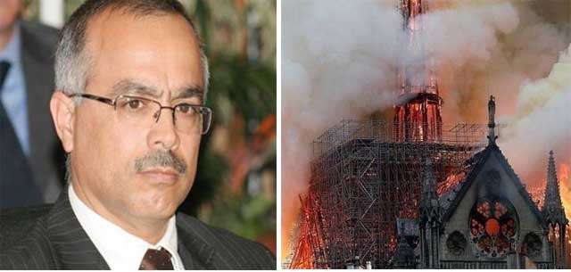 حريق كاتدرائية نوتردام دو باري: سفير المغرب بفرنسا يجري محادثات مع رئيس أساقفة باريس