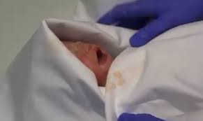 مولودة ترى النور بعد مضي 117 يوما من وفاة والدتها(مع فيديو)