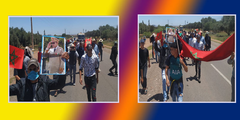 وقفة احتجاجية تتحول إلى مسيرة غضب صوب عمالة إقليم قلعة السراغنة