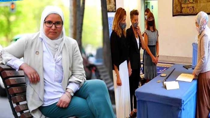 المغربية ميسون دواس تفتخر بإشرافها على زواج مثليتين بمدريد
