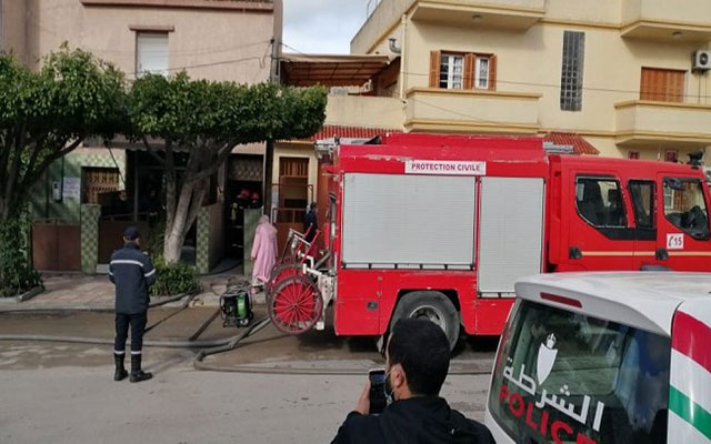 حريق بقبو فيلا مخصص لتخزين مواد النسيج بطنجة..وهذه هي الخسائر