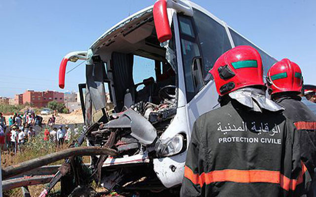 هذه هي حصيلة حادث انقلاب حافلة لنقل المسافرين في هذه المدينة