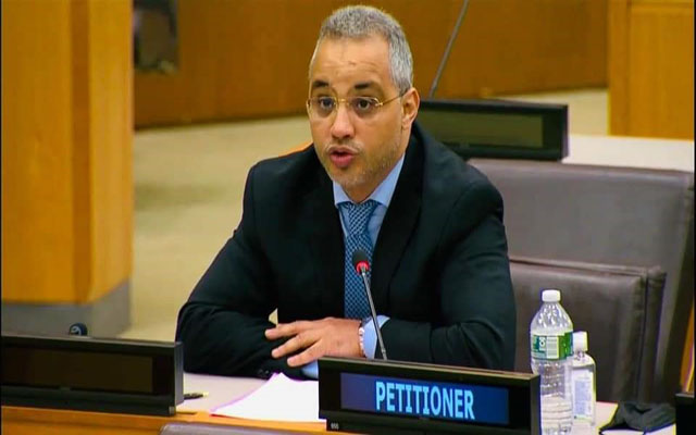 محمد أبا لـ "اللجنة 24 التابعة للأمم المتحدة": لا حل لقضية الصحراء خارج مبادرة الحكم الذاتي