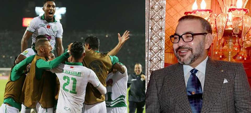 الملك يهنئ فريق الرجاء بفوزه بكأس محمد السادس للأندية العربية الأبطال