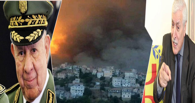 حكومة "القبايل" تتهم نظام العسكر الجزائري بإحراق شعب "تيزي وزو "
