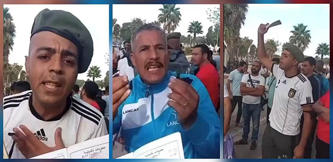 متقاعدو الجيش الجزائري يطالبون بحقهم في التقاعد ومنحة الأعطاب (مع فيديو)