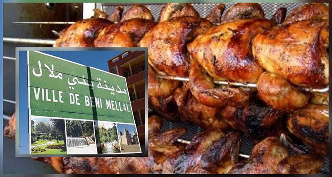 "الدجاج المحمر" يتسبب في تسمم 11 شخصا في بني ملال