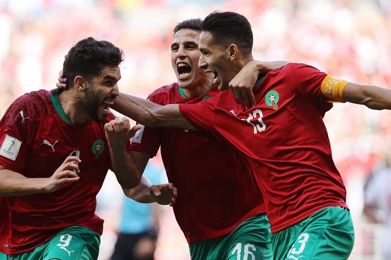 المنتخب المغربي يكتسح شباك المنتخب الأردني برباعية نظيفة