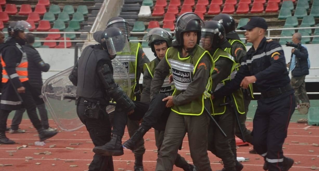 إيداع 9 قاصرين وراشد السجن المحلي لأيت ملول على خلفية الشغب الرياضي