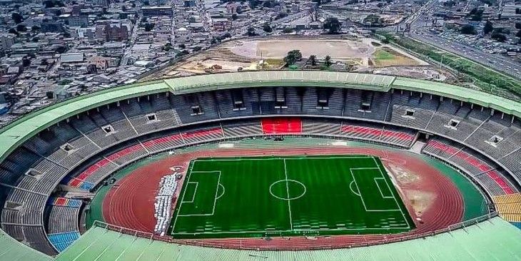 ملعب الشهداء مكتظ عن آخره قبل انطلاق مباراة الكونغو والمغرب
