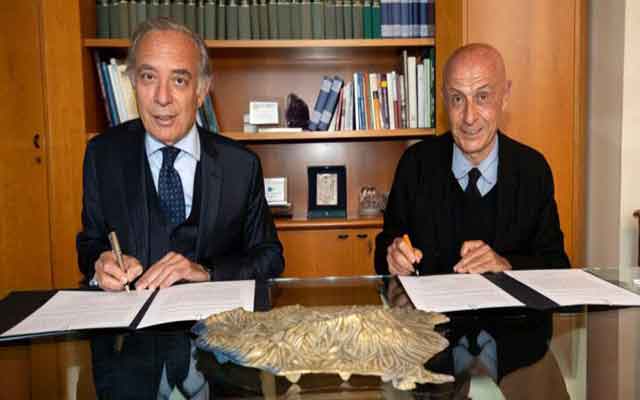 السفير تيراشيانو ومينيتي يقدمان اتفاق بين وزارة الخارجية الإيطالية ومؤسسة "ميد أور"