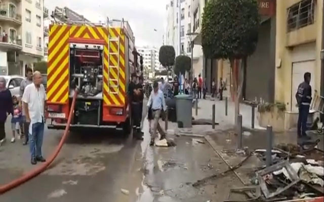 حريق بوسط الدار البيضاء يودي بحياة شخص (مع فيديو)