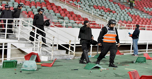 فاس..اعتقال العشرات من المتورطين في أعمال الشغب الرياضي