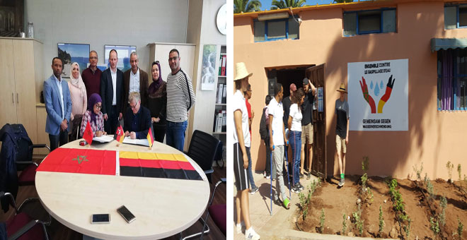 شراكة مغربية ألمانية تنتج " حديقة بيداغوجية" بفضاء ثانوية أبي شعيب الدكالي بمدينة الجديدة