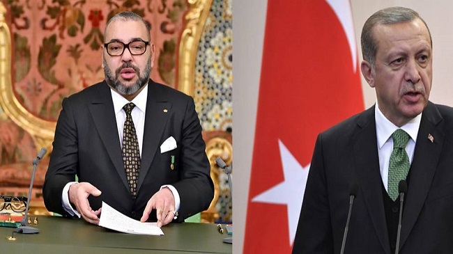 الرئيس رجب طيب أردوغان يوجه دعوة للملك محمد السادس لزيارة تركيا