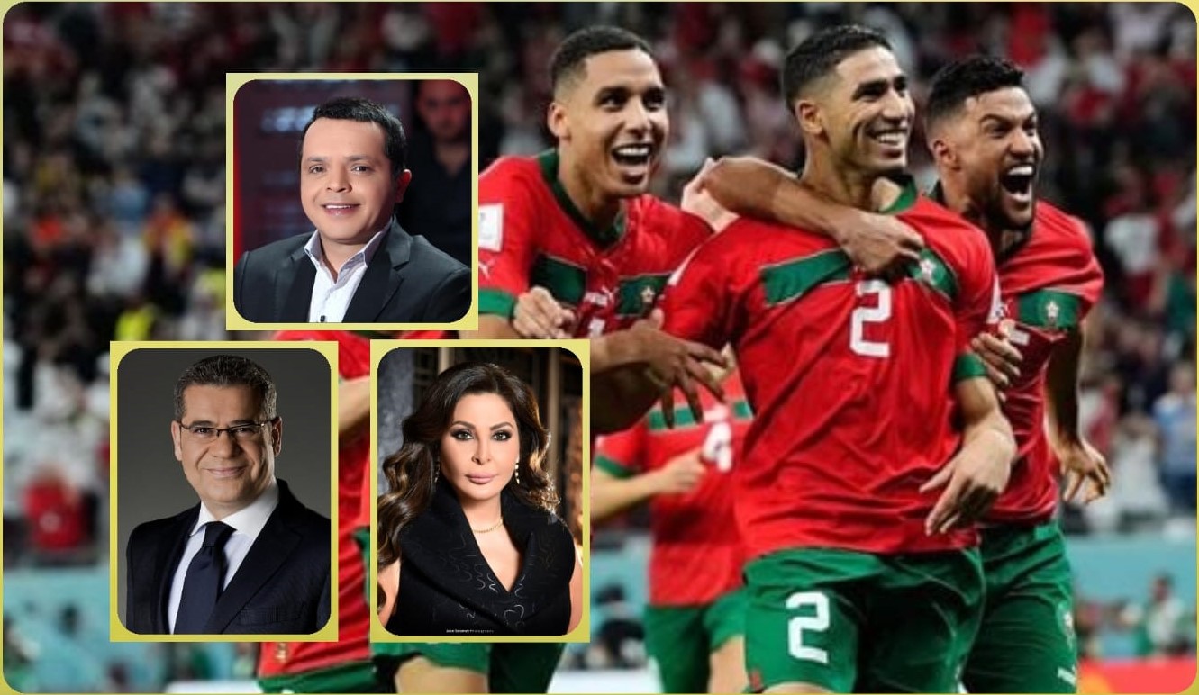 فرحة نجوم الوطن العربي بانتصار المنتخب المغربي على إسبانيا