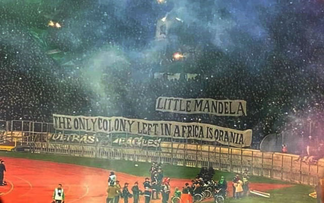 جماهير الرجاء تقصف حفيد مانديلا بصاروخ أرض جو