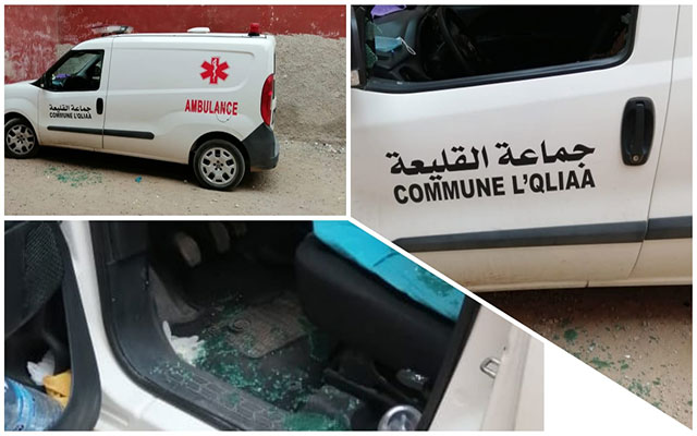 الدرك  يحقّق في تكسير سيارة إسعاف تابعة لجماعة القليعة  وسرقة محتوياتها