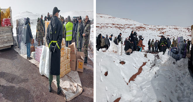 ورزازات.. انطلاق عملية المساعدة العاجلة لفائدة السكان المتضررين من التساقطات الثلجية(مع فيديو)