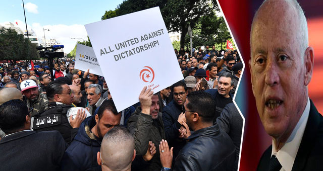 الديكتاتور "قـيـس سـعـيـد" سحق تونس في"مؤشر الديمقراطية" لعام 2022