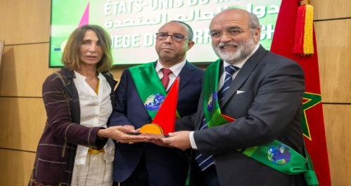 تتويج رئيس جامعة القاضي عياض بالجائزة المتوسطية الشرفية لمؤسسة دول العالم المتحدة 2023