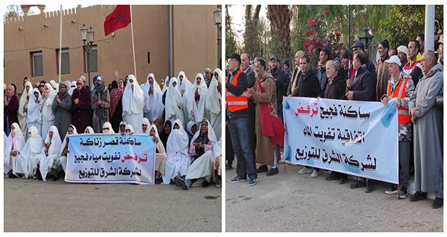 الجالية الفجيجية بفرنسا تتضامن مع حراك ساكنة الواحة