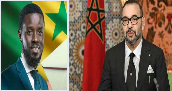 الملك يهنئ باسيرو ديوماي فاي رئيس جمهورية السنغال المنتخب