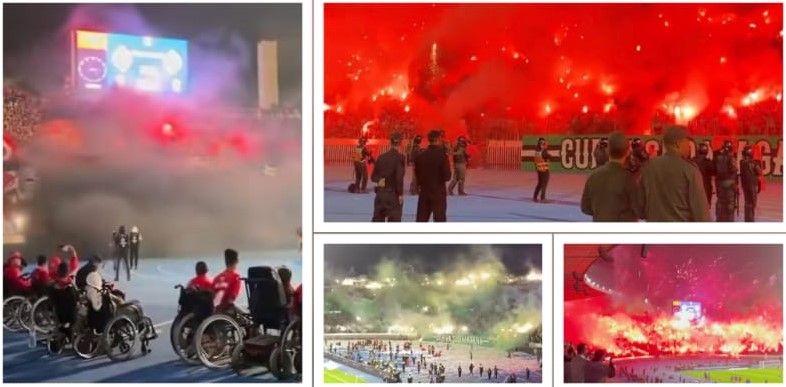 توقّع فرض غرامات مالية على الرجاء والوداد بعد أحداث الشهب النارية في دربي البيضاء