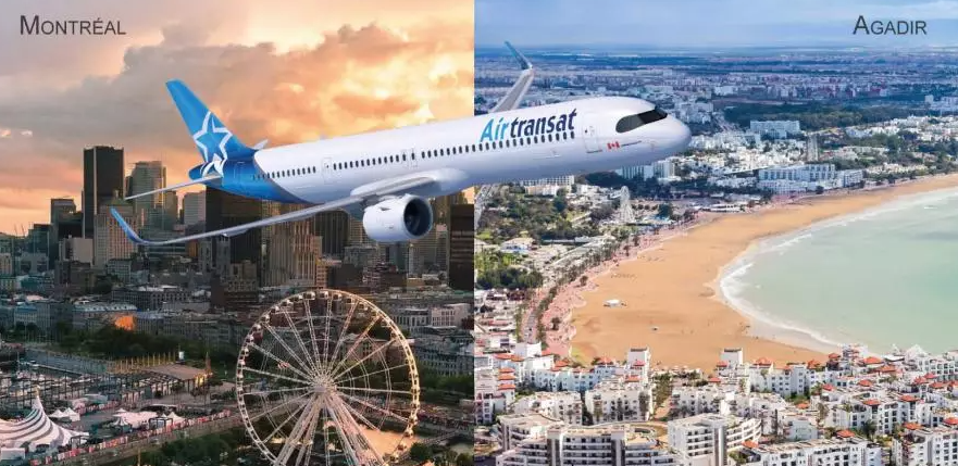 افتتاح أول خط جوي مباشر بين مونتريال وأكادير في صيف 2026